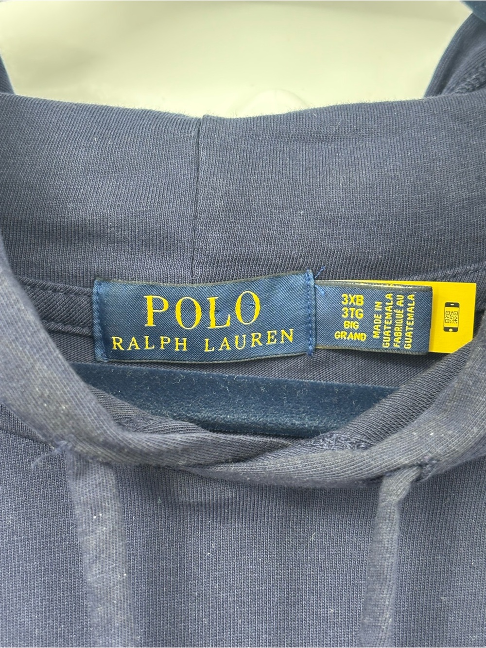 Polo Bear by Ralph Lauren M2 Jersey Hoodie Men's Sz 3XLB Navy America hoody L/S - Picture 4 of 7